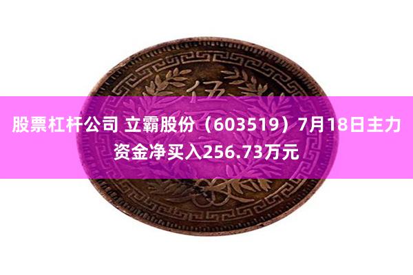 股票杠杆公司 立霸股份（603519）7月18日主力资金净买入256.73万元