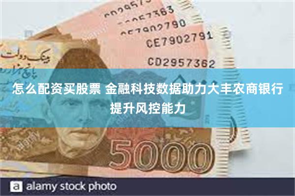 怎么配资买股票 金融科技数据助力大丰农商银行提升风控能力